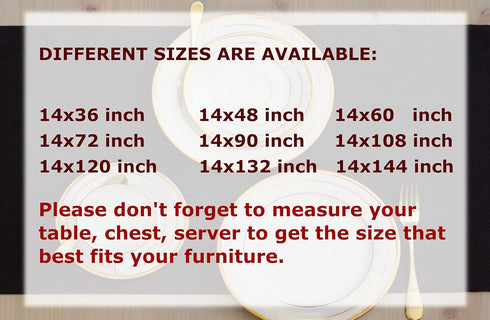 Akutana 108 inch, Black Table Runner Outdoor Dining Table Runners, Waterproof Long Dresser Scarf, Wrinkle-Free Coffee