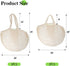 meetall (5 Pack, 2 Mesh Grocery Bags, Reusable Tote Bags with Sturdy Handle, Washable, Eco Friendly, Cotton String Net