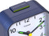 Small Battery Operated Analog Alarm Clock, Silent Non Ticking, Ascending Beep Sounds, Snooze, Light Functions (Blue)