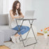 Fleecy day 17.5 17.5 26 Round Folding TV Tray/TV Trays Dinner Snack Trays Table,Portable Foldable Table Small Sofa
