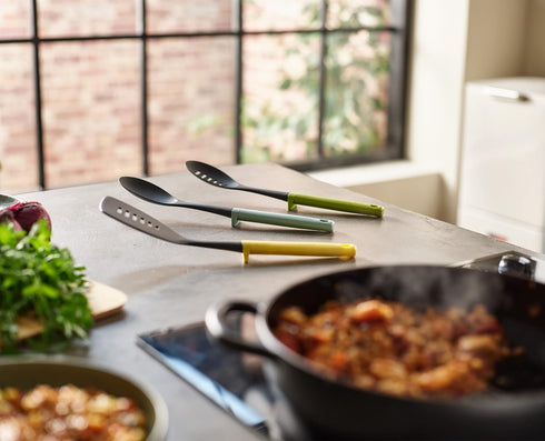 Joseph Joseph Duo 3-Piece Utensil Set with Integrated Tool Rests, Scratch-Free for Non-Stick Cookware