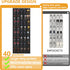 40 Closet Over the Door Shoe Organizer, Large Mesh Pockets Hanging Shoe Rack Organizer for Behind the Door Storage