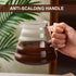 Pour Over Coffee Maker Set, 20 OZ Borosilicate Glass Carafe with 50 pcs V60 Paper Filter for Home