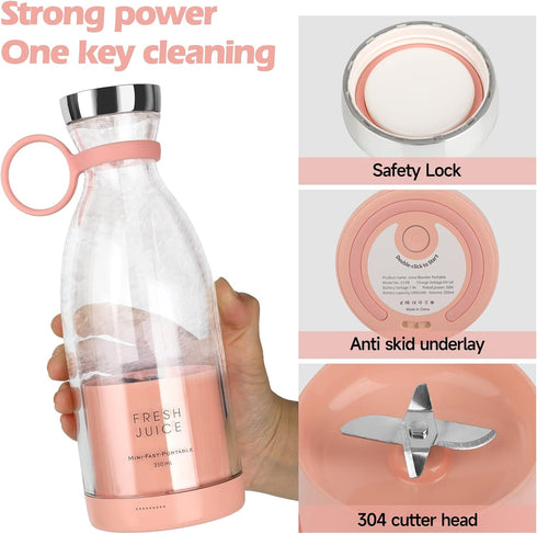 Personal Size Blender, Portable Blender, Battery Powered USB Blender Small Blender, Blender, Hand Blender, Cup Blender by Fulangpa