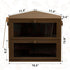 Countertop, Counter, WOWLIVE Corner Bread Box for Kitchen Large Double Layer Bread Storage Container for Homemade