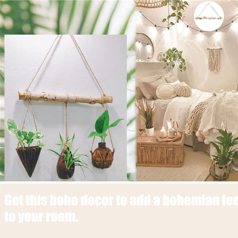 BYHER 15-Inch White Birch Logs for Decorative Farmhouse Home Wall Hanging