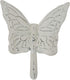 Foreside Home & Garden Rustic Antique White Metal Butterfly Wall Hook