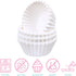 LotFancy 500pcs Mini Cupcake Liners, White Muffin Liners, No Smell, Greaseproof Paper Baking Cups