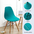 HAOYONG Mid Century Modern Dining Chair Covers, Printed Shell Chair Cover for Kitchen, Office, Set of 4