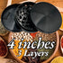 4 inch 4 inches) aluminum alloy metal spice mill. Larger than small spice grinders. Extra Large Size is easy to turn.