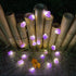 Genuine Amethyst Crystal Decorative Lights, Cute Fairy String Lights 10ft with 30 Natural Stones and Remote