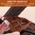 Bcautay Set 100pcs Chocolate Bar Molds Silicone Snap Bars Making Food Grade Break-Apart Chocolate Molds with Storage