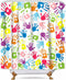 Handprint Bathroom Curtain, Watercolor Rainbow Color, Washable Polyester Fabric Shower Curtain, 72 X 72 Inches