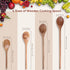 4 Pieces Acacia Wooden Spoon Set - 8, 10, 12, 14 Inch Mixing Utensils for Cooking, Nonstick Cookware