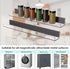 2-Pack, 17'' 8.5 lbs NiHome Clear Magnetic Acrylic Book Shelves for Whiteboard, Classroom and Fridge Storage, Sleek