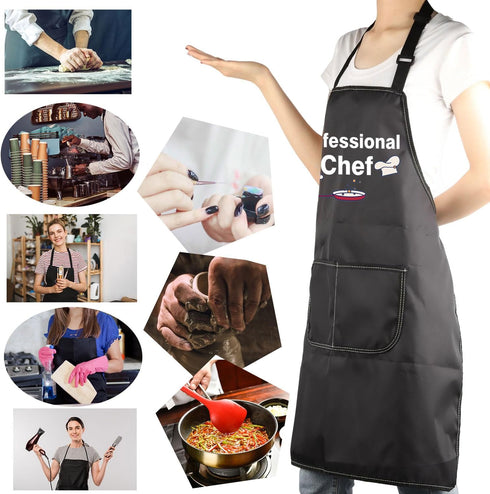 MBMSO Funny Cooking Aprons for Couples - Professional Chef and Taster Matching Apron with Pockets