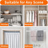 53-100 Inch 1PCS Tension Rods Room Divider, Premium Adjustable Curtain Tension Rod, Large Curtain Rod, No Drilling