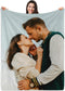 Custom Blanket with Picture Text Personalized Valentines Gift for Girlfriend Boyfriend Customized