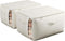Large Canvas Clothes Storage Bags, 2 Pack, Foldable Cotton Linen Organizer with Thick Handles and Clear Window, Beige
