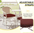 Set 2 17" 16" 2", downluxe Outdoor Chair Cushions of for Patio Furniture, Water-Resistant Patio Chair Cushions