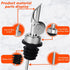 BALTRE 6PCS 3/4" Liquor Bottle Pourers, Auto Flip Olive Oil Dispenser Spout, Weighted Stainless Steel Alcohol Pourer