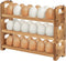 Egg Holder Countertop, 3-tire Solid Wooden Egg Holder, Stackable Egg Storage Easter