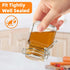 20 Pack 4 oz 4oz SKOCHE Spice Jars Small Glass Jars with Airtight Hinged Lids, Spice Herb Jars with Labels and Silicone