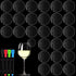 120 Pcs Acrylic Disc Drink Tags, Circle Cocktail Drinking Tags, DIY Wine Drink Names with 4 Highlighters
