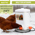 Set, 3 Gallon/26 LB 10 MAYKI Chicken Feeder and Waterer No Waste Poultry Feeding System with Hanging Option, Automatic