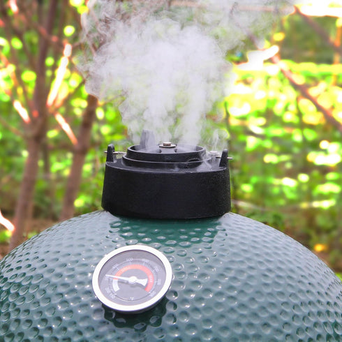 KAMaster Cast Iron Chimney Cap Daisy Wheel Compatible with Large&Medium Big Green Egg,Dual Function Metal Top