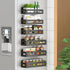 Sevenblue 6 Pack Strong Magnetic Spice Rack for Refrigerator, Multipurpose Magnetic Shelf