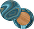 gearider 4 Bar Stool Chair Cover, Blue Marble Pattern Super Comfy & Washable Round Stool Bench Cushion Slipcover