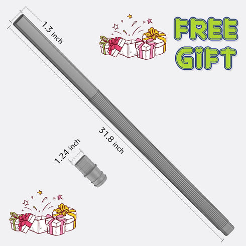 Sealegend 2PCS Dryer Vent Cleaner Kit, Guide Wire Vacuum Hose Attachment Brush Lint Remover for Power Washer and Dryer