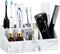 Luxspire Electric Toothbrush Holders, Bathroom Organizer Countertop Caddy 5 Slots Resin Large
