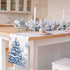 13x90 Inch Winter Trees Ball Table Runner Frosty Roses Burlap Table Runners, Christmas Xmas Seasonal Coffee Table
