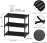 3 Tier Small Shoe Rack, Narrow Stackable Organizer Shelf for Kids Toddler Adult Shoe Storage, Free Standing