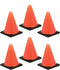Creative Converting 6-Count Molded Candles, Cone-Shaped Under Construction -