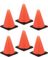 Creative Converting 6-Count Molded Candles, Cone-Shaped Under Construction -