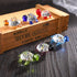 Crystalsuncatcher Handmade Tiny Turtle Glass Ornaments, Collectible Figurine for Gardens