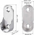 10Pcs Zinc Alloy Oval Closet Rod End Supports, Fit Oval Rod 18 x 35 mm