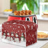 Snowman Toaster Cover, Bread Maker Kitchen Small Appliance Dust Covers for Christmas Decor, Universal Size