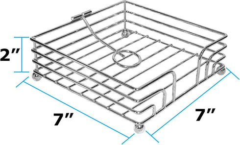 Blue Donuts Wire Collection Napkin Holder - Flat Napkin Holder for Tables, Dining Table Napkin Holders for Kitchen