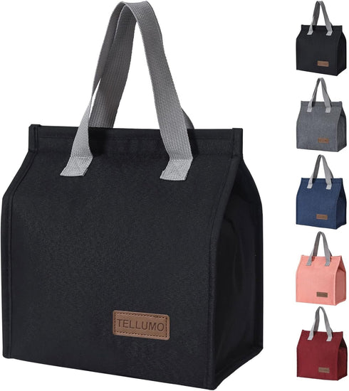 TELLUMO Insulated Lunch Bag - Large Reusable Leakproof Tote for Women Men, Perfect for Office, School, Beach or Travel
