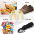 2 Pack 6 Clear Crystal Pockets Large Hanging Shoe Organizer: Over The Door Rack with 4 Hooks, White (30'' x 13.8'')
