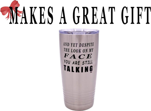 Rogue River Tactical Funny Travel Tumbler Mug - Sarcastic Work Gift for Boss, 20 Ounce Cup w/Lid