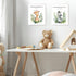 LARTSFRO 10x8 Inch Set 4 Woodland Nursery Animals Bible Verse Decor Wall Art Prints Poster, Cute Baby Forest Nursery