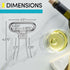 Ah So Wine Opener - Two Prong Cork Puller with 2 Wine Stoppers for Wine Bottles - Stainless Steel Ideal for Removing