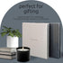 Kiera Grace Jocelyn Photo Album, 400-Pocket, Gray, with CD Storage Pocket, 13.19"x12.01"x1.5"