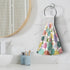 Kwlegh Set 2 Easter Hanging Dish Towels Easter Colorful Egg Kitchen Towels with Hanging Loop Spring Holiday Hand Towel