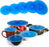 Kitchen + Home Silicone Suction Lids and Food Covers - Set of 5 for Various Sizes